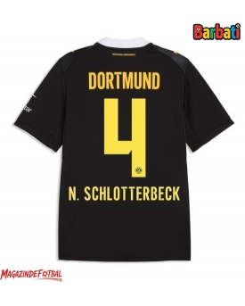 Borussia Dortmund Nico Schlotterbeck #4 Tricou Fotbal Replică 2026-27 Barbati Deplasare Borussia Dortmund Nico Schlotterbeck #4 Tricou Fotbal Replică 2026-27 Barbati Deplasare
